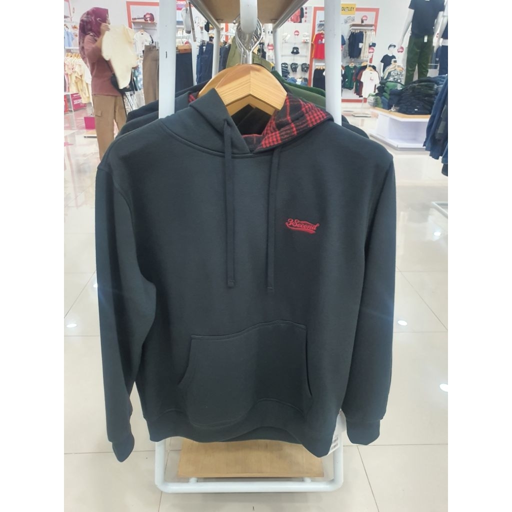 Hoodie 3Second Black Ori