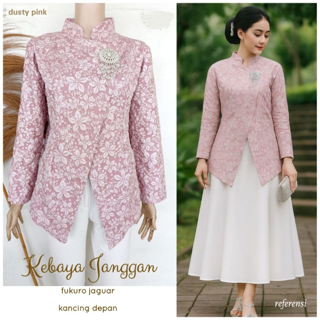Debatik - Terbaru Atasan Kebaya Janggan Modern Kebaya Kondangan Outfit Wisuda Lamaran Tunangan Kekin