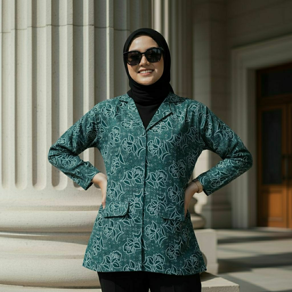 Seragam batik pkk hijau nasional terbaru seragam PKK hijau full furing batik pkk seragam pkk nasiona