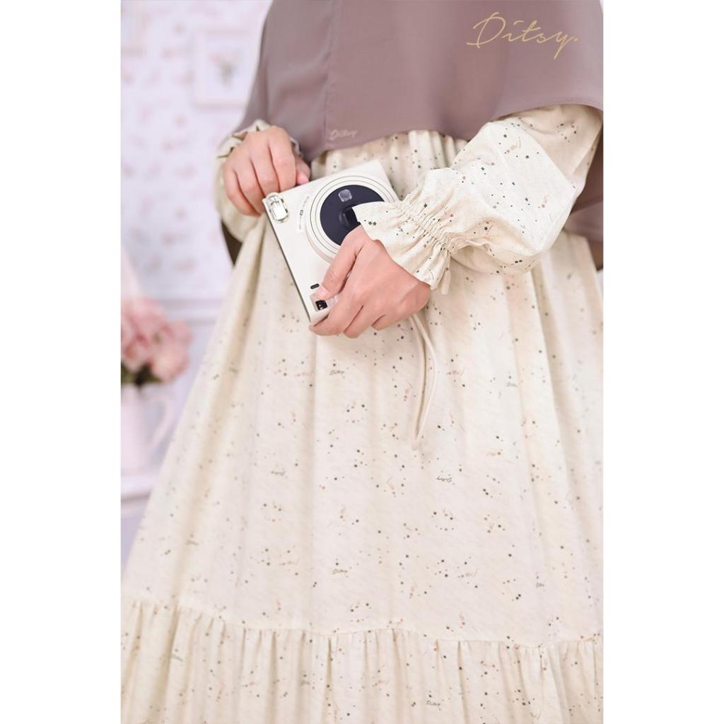 Ditsy Nightgown Stren Ivory - Royal Viscose - XL saja