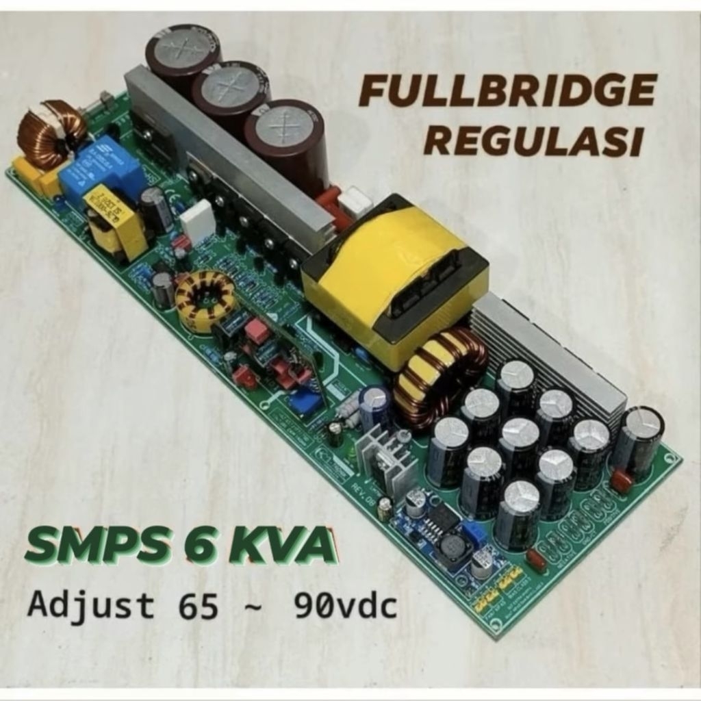 SMPS 6KW CT 90VDC Fullbridge Regulasi 65v 75v 80v 85v 90v 5kVA 6kVA power supply