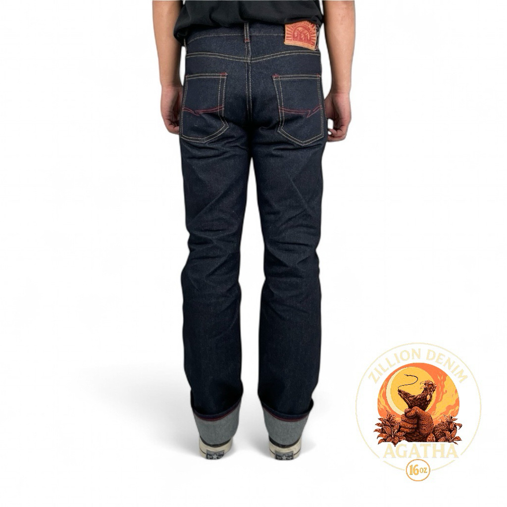 Zillion Denim - Celana Jeans Denim 16oz Selvedge Accent - Deep Indigo
