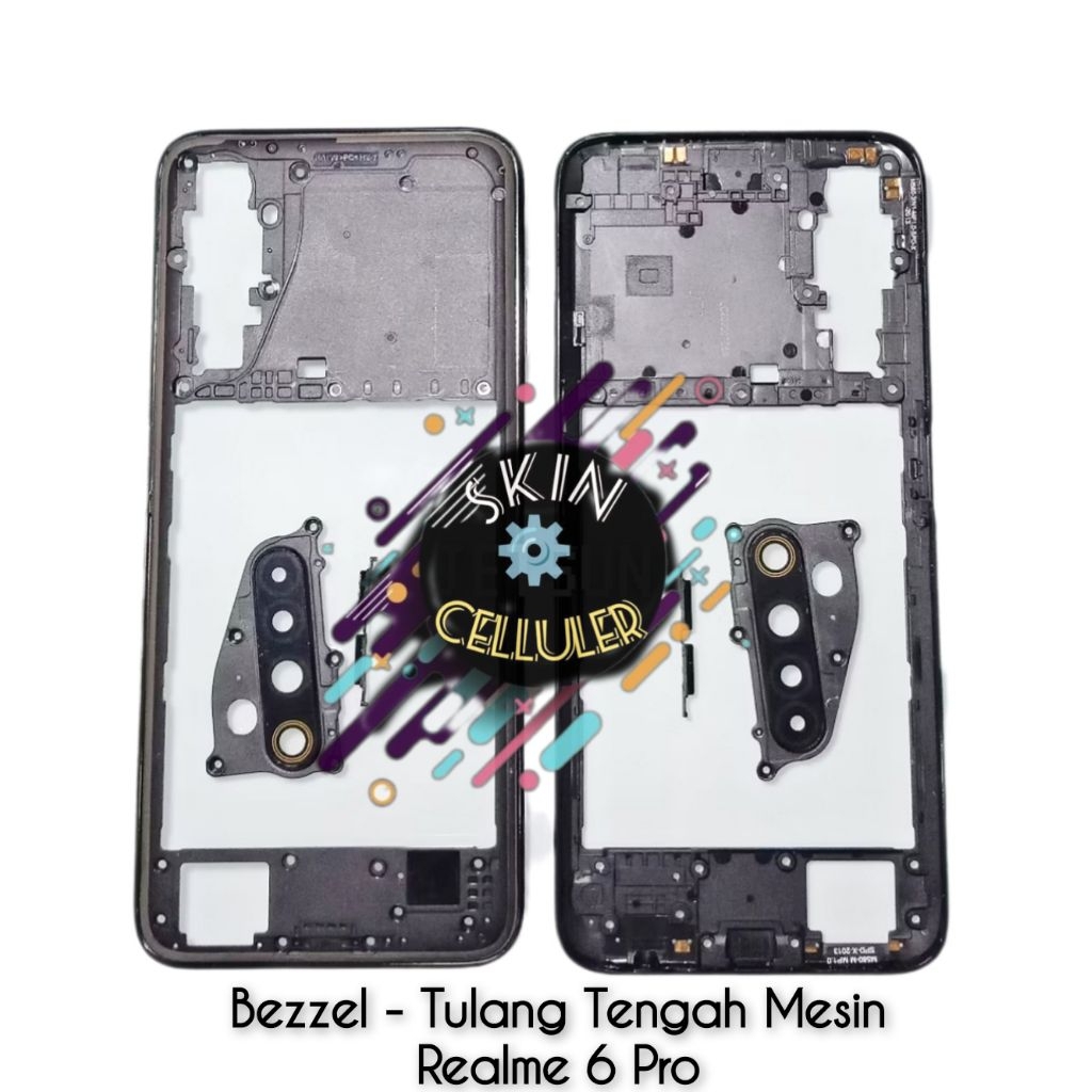 Bezzel - Skin Tulang Tengah Mesin Realme 6 Pro