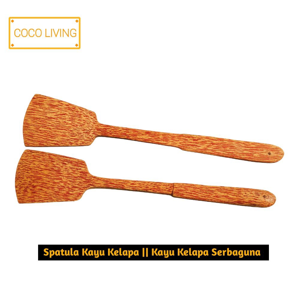 Spatula Kayu Kelapa Kayu Kelapa Serbaguna