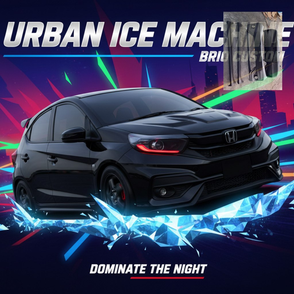 Aksesoris Honda Brio RS 2012-2017 Bumper Set Upgrade New Gk5