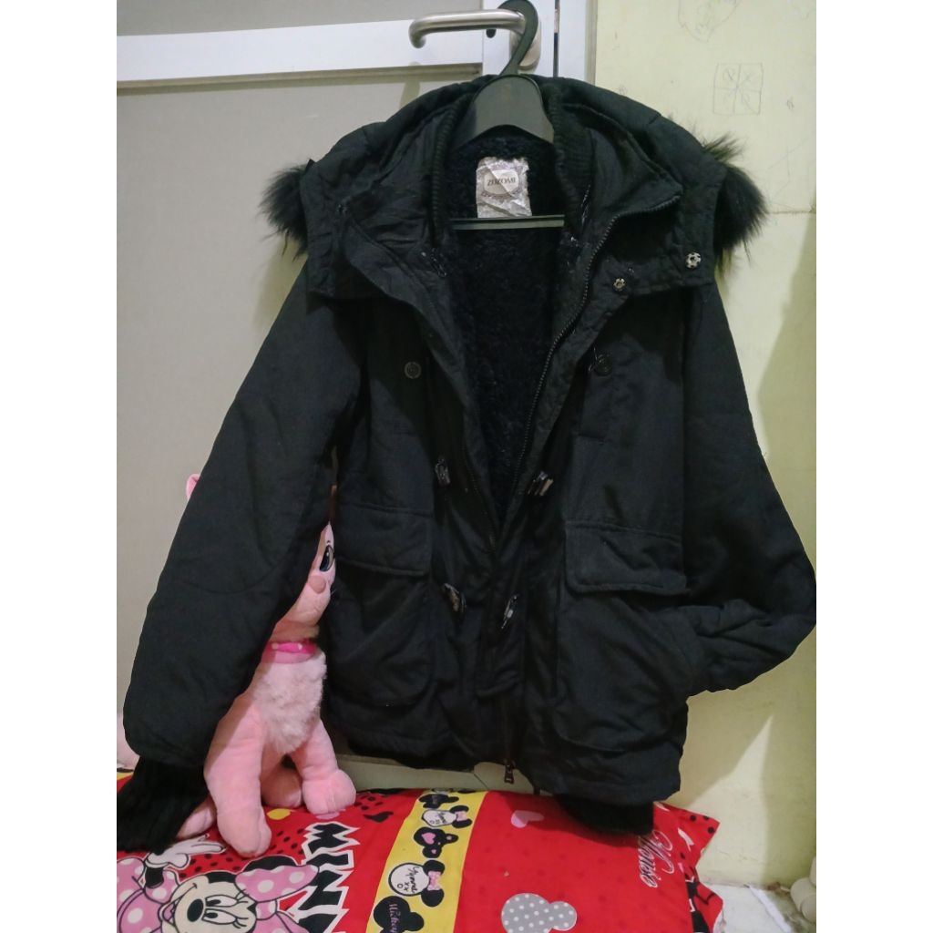 Zozomi like Sly avant garde fur raccoon punk Jacket