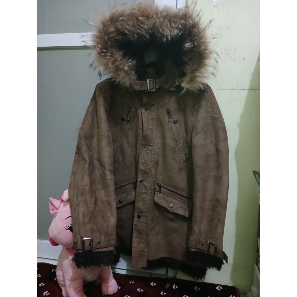 The Mod Premium fur Raccoon Punk Parka Jacket