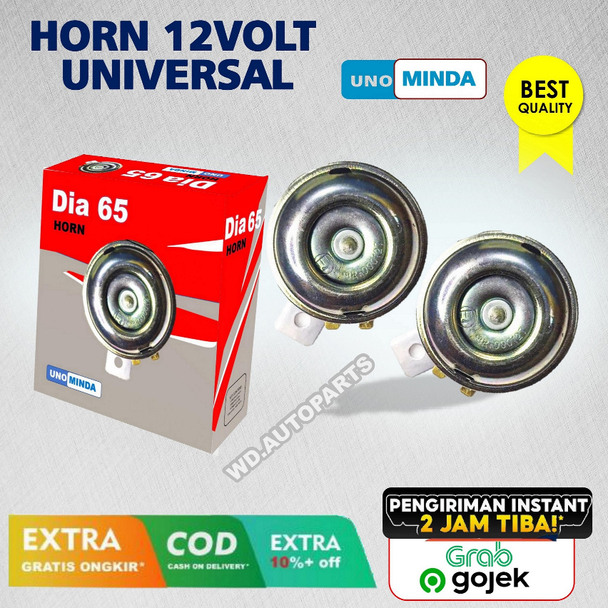 KLAKSON MOTOR HORN 12 VOLT UNIVERSAL UNO MINDA