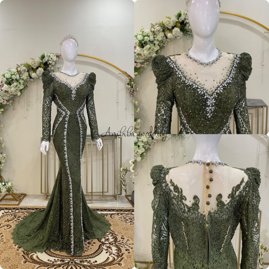 BAJU PENGANTIN MEWAH / BAJU PENGANTIN SLIM /KEBAYA PENGANTIN TERBARU