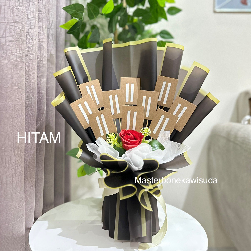 MODEL 1 - Kerangka Buket Kosong / Kerangka Buket Barang / Buket Snack / Tanpa boneka / Free Bunga Ar