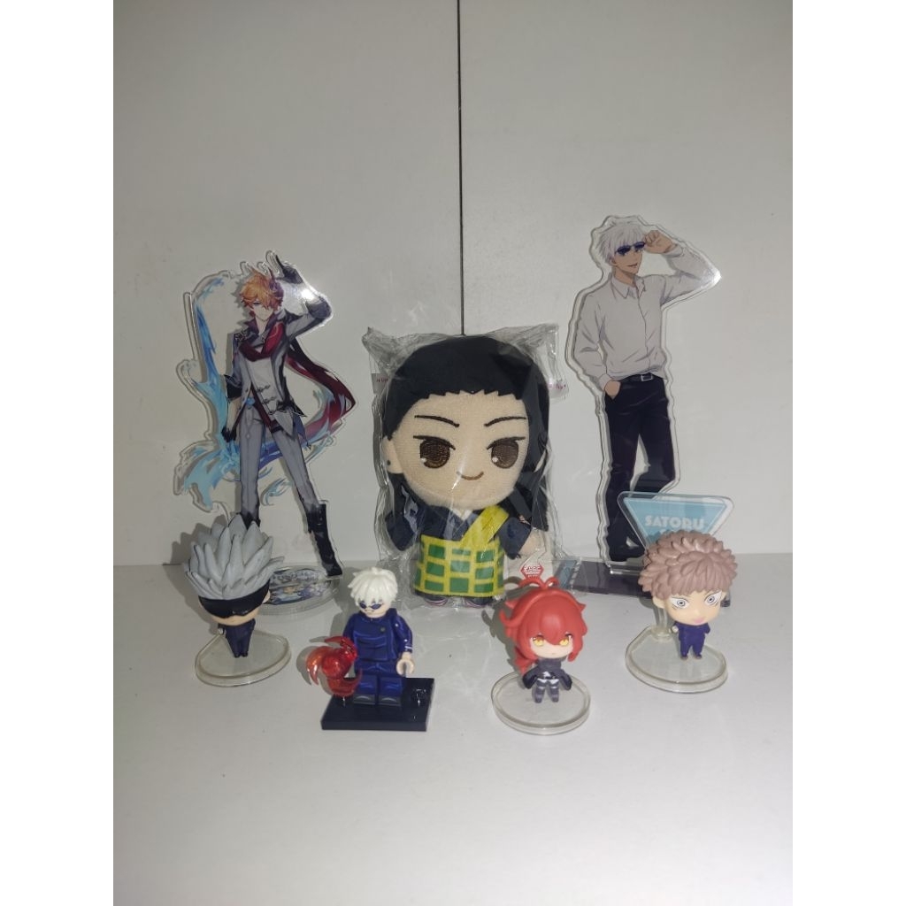 Boneka Furyu, Standee, Mini Figure, Lego Jujutsu Kaisen JJK, Genshin Impact Gojo Satoru, Geto Suguru