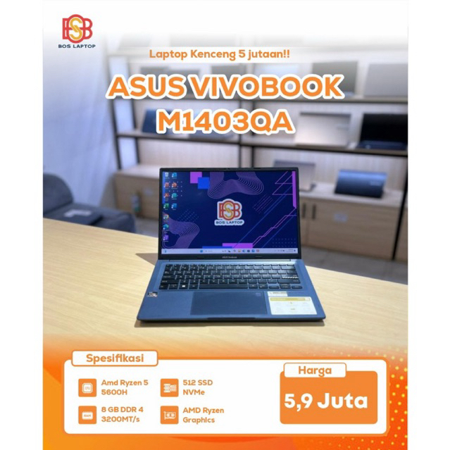 ASUS M1403QA AMD Ryzen 5 5600H 12/512 GB