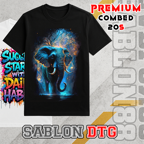 SABLON DTG PREMIUM COMBED 20S SABLON SATUAN DTG