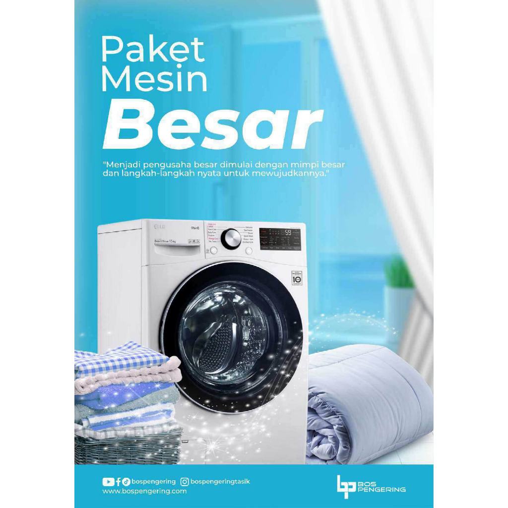 Paket Usaha Laundry Mesin Kommersil Terlengkap murah Siap Pakai
