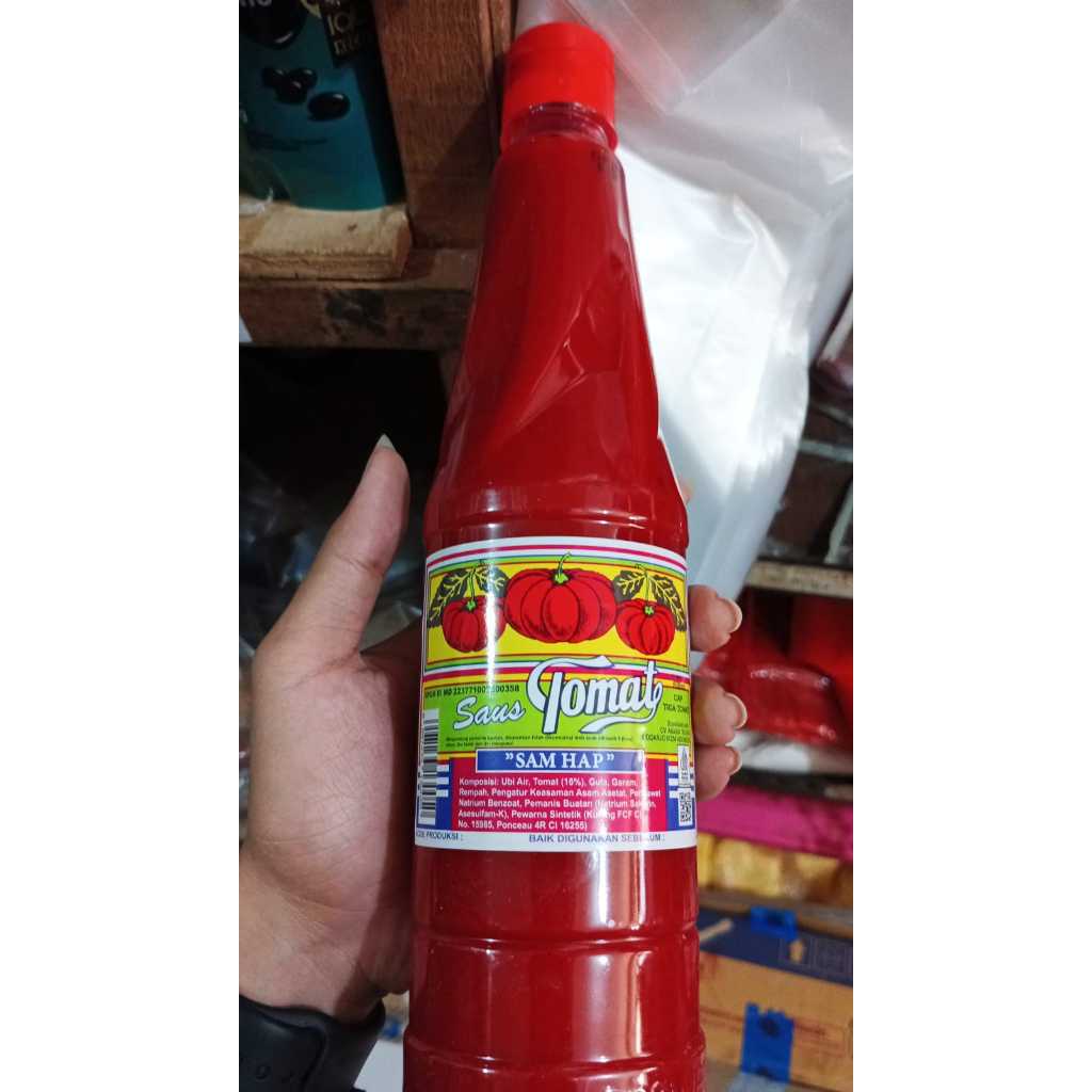 Saus tomat botol 600 ml ( Saus cap 3 tomat SAM HAP )