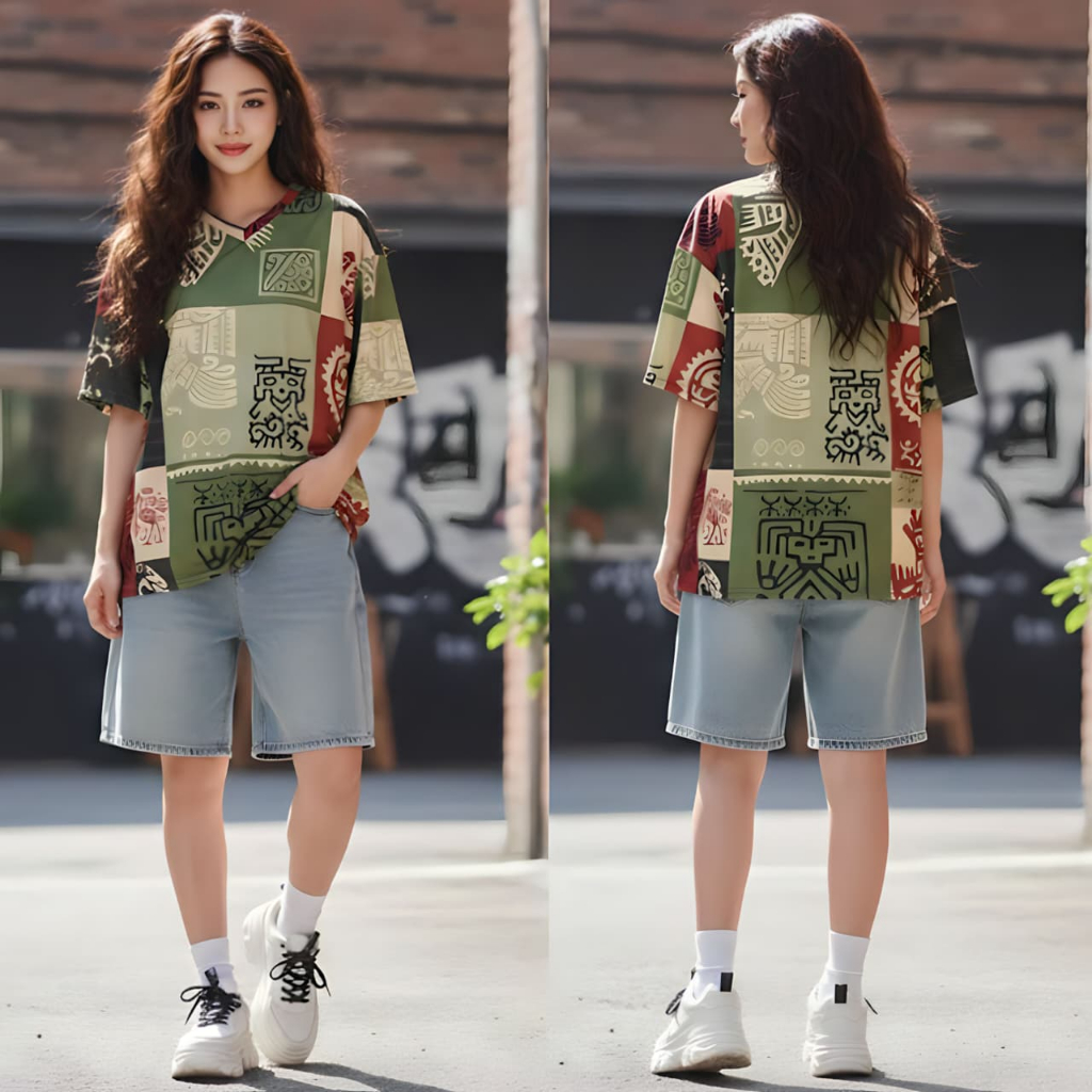 LALA KAOS BASEBALL PRIA & WANITA OVERSIZE LINGKAR DADA 120 PANJANG 75 BAHAN JERSEY