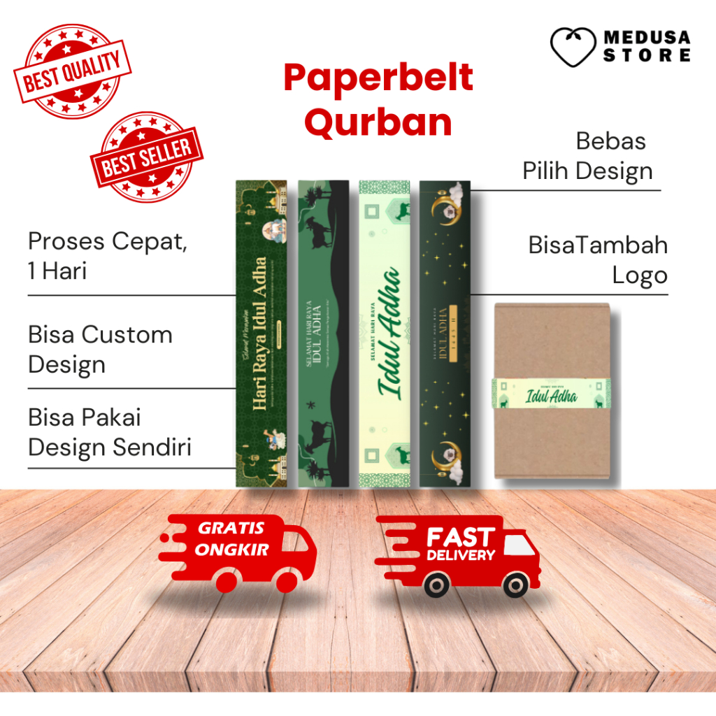 Paperbelt Bento Souvenir Lebaran Idul Fitri - Box Hampers Ramadhan Custom
