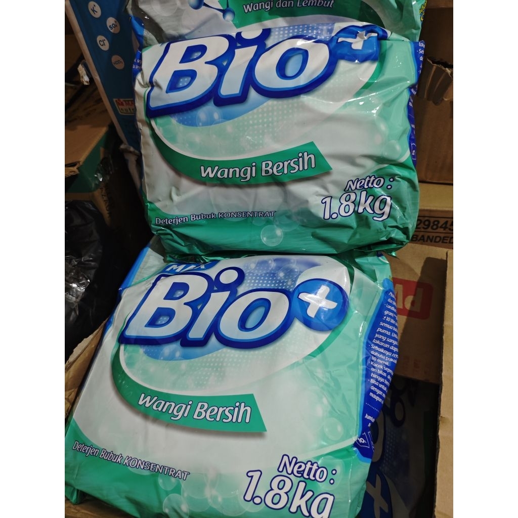 Detergen Bubuk Max Bio Plus Sabun Cuci  Laundry 1800gram  Bio Max Plus
