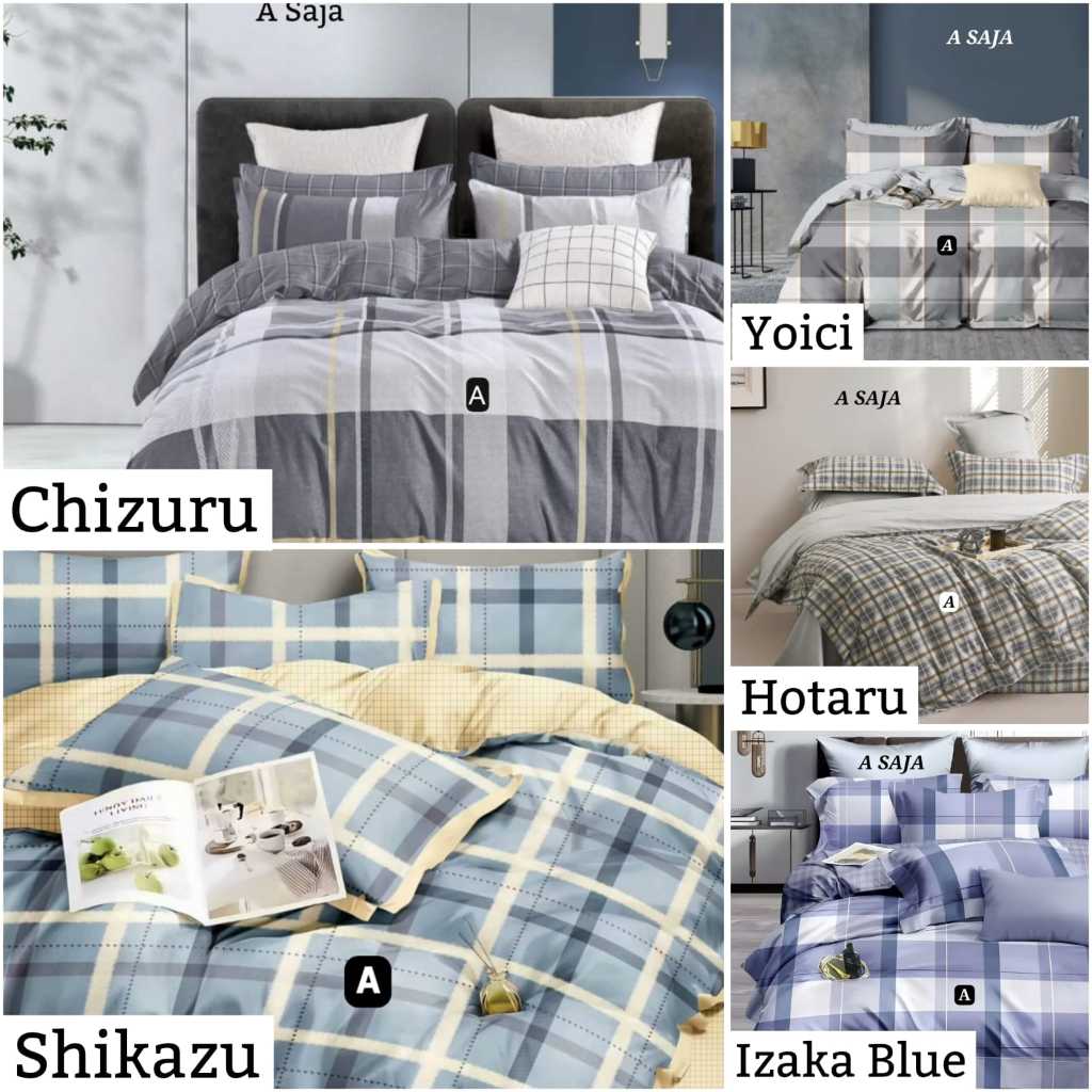 Cover Duvet Katun jepang ORI Import Tanpa Inner Duvet 210x200 - 240 Bisa Custom Ukuran