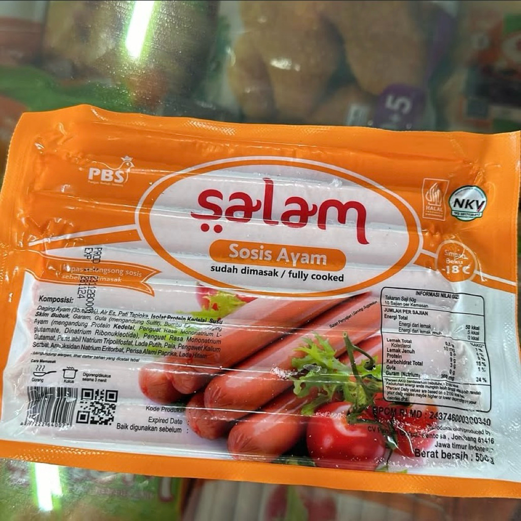 sosis salam long dan sosis salam bakar
