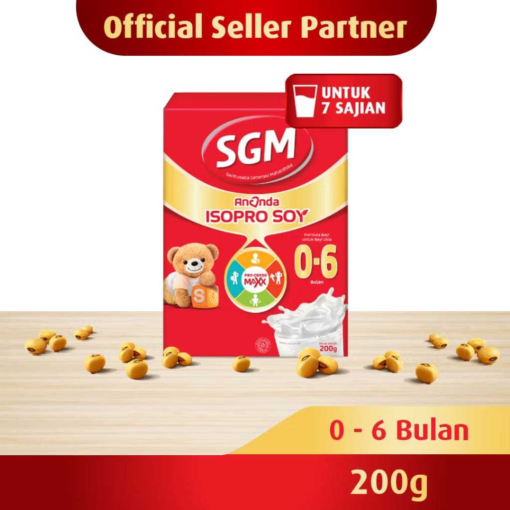 SGM Ananda ISOPRO SOY 0-6 Bulan 200g / 6-12 Bulan 400 GRAM, SGM Eksplor Soya 1+ Pro-GressMaxx Vanill
