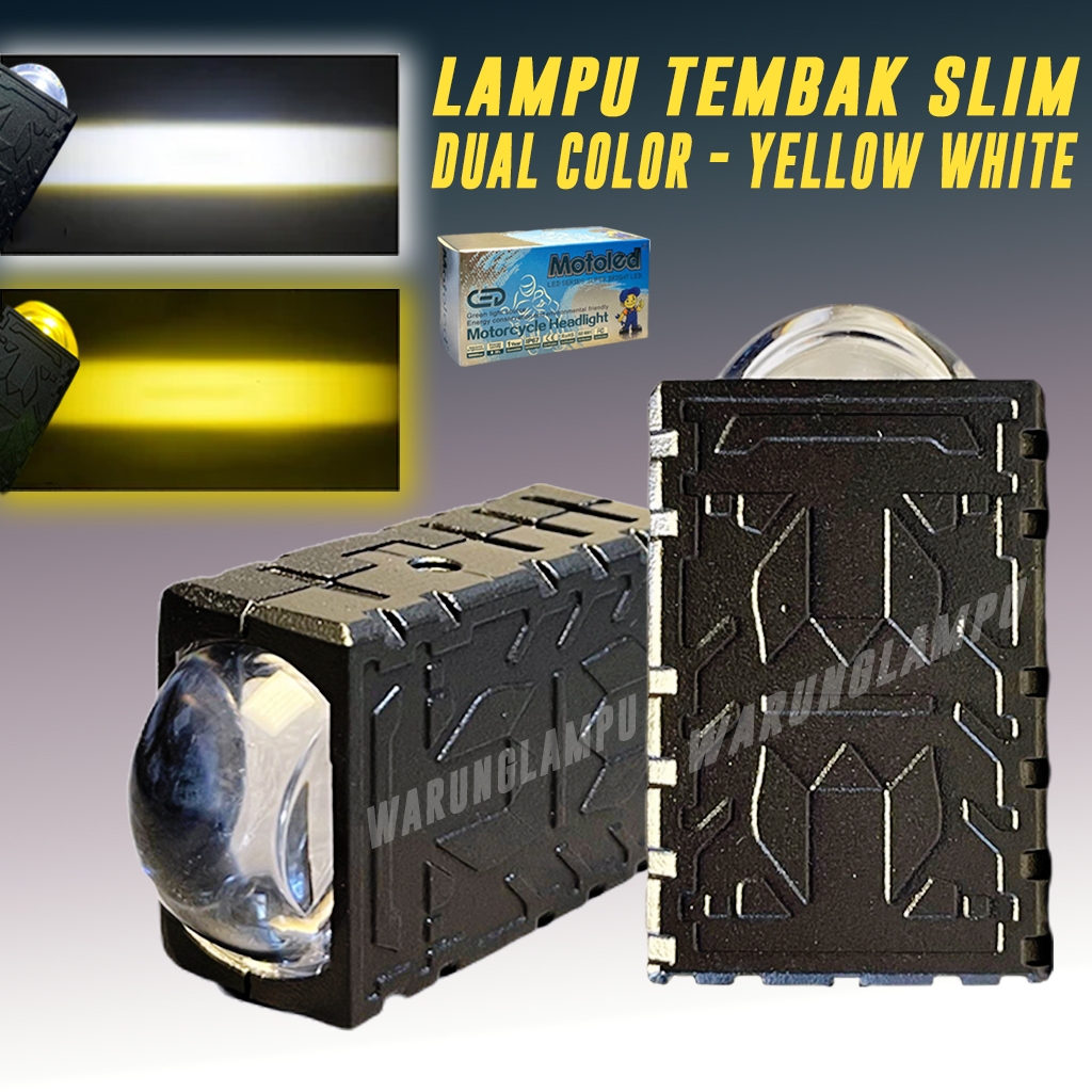 Lampu Tembak Laser 1 Mata Slim MYTH 30Watt Waterproof Cahaya Putih Kuning