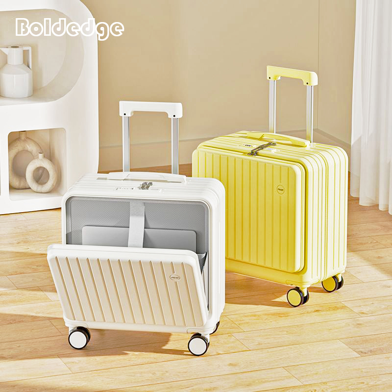 BoldEdge Koper 18 Inch Koper Kabin Tas Koper Cabin koper kecil Pilot ABS PVC Travel Koper Ringan