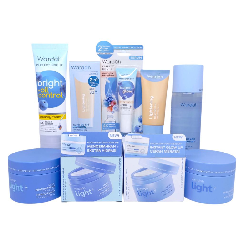Paket Kosmetik Wardah Pelembab Wajah / Paket Wardah Skincare Pelembab Wajah Original