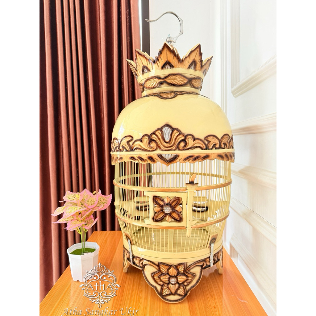 sangkar perkutut/kandang perkutut motif bunga mawar