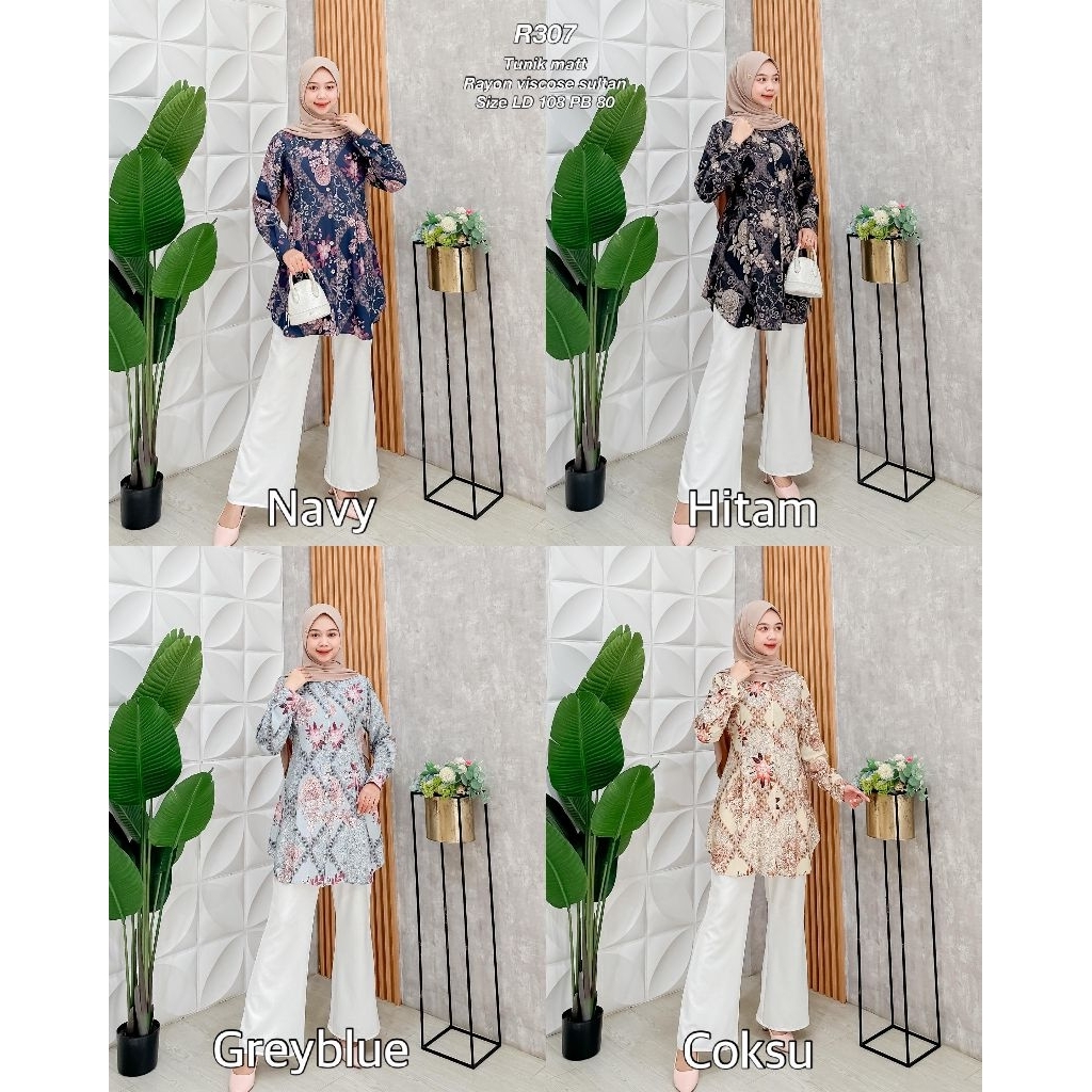 Ribyka R307 Tunik Rayon Viscose Sultan