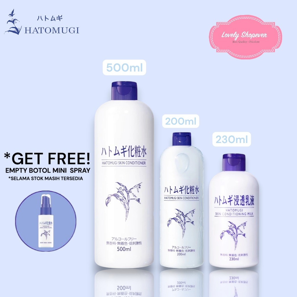[SALE] HATOMUGI SKIN CONDITIONER 500 ML 500ML JAPAN BPOM Ori