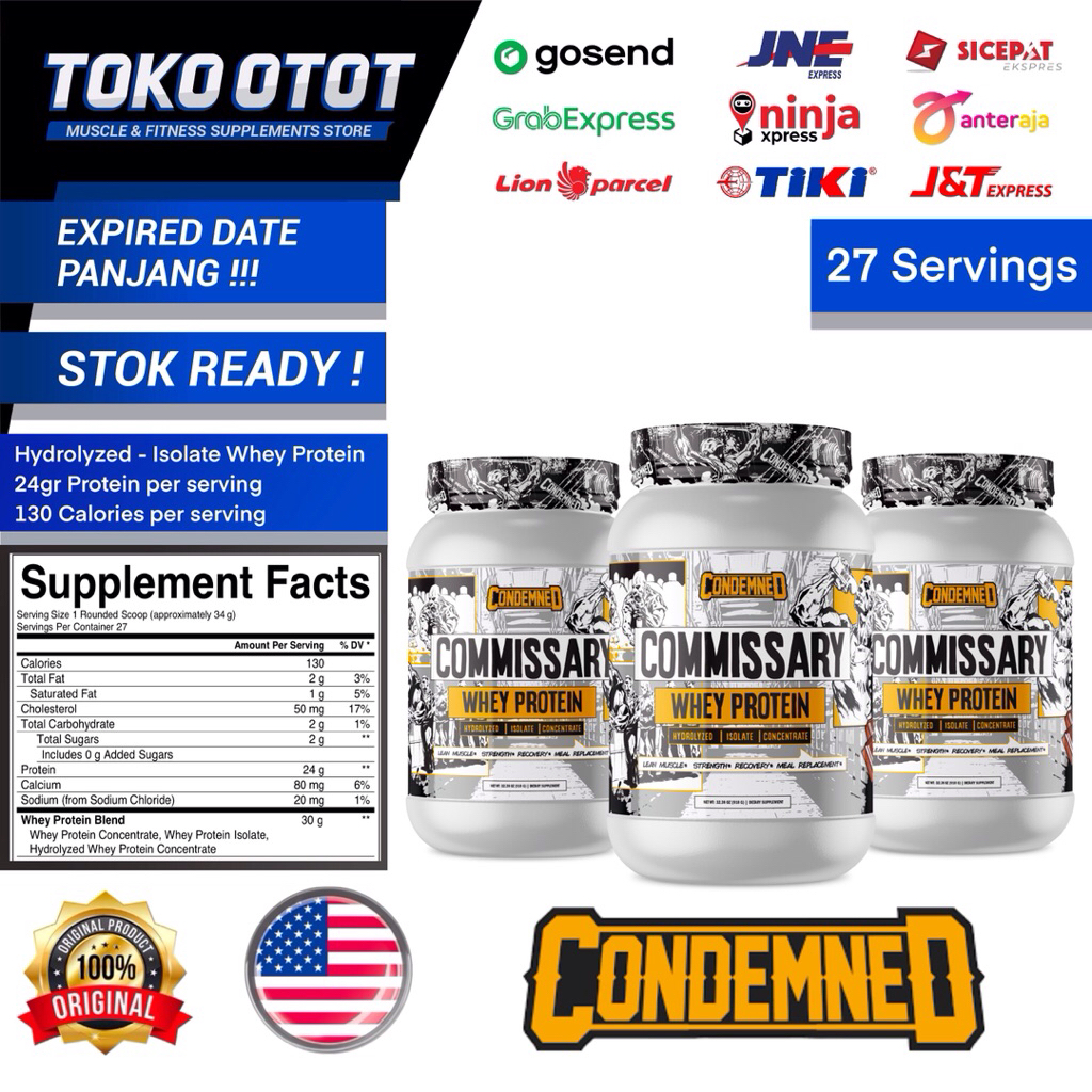 Condemned Commissary Whey Protein 2lb Hydrolyzed Isolate Concentrate