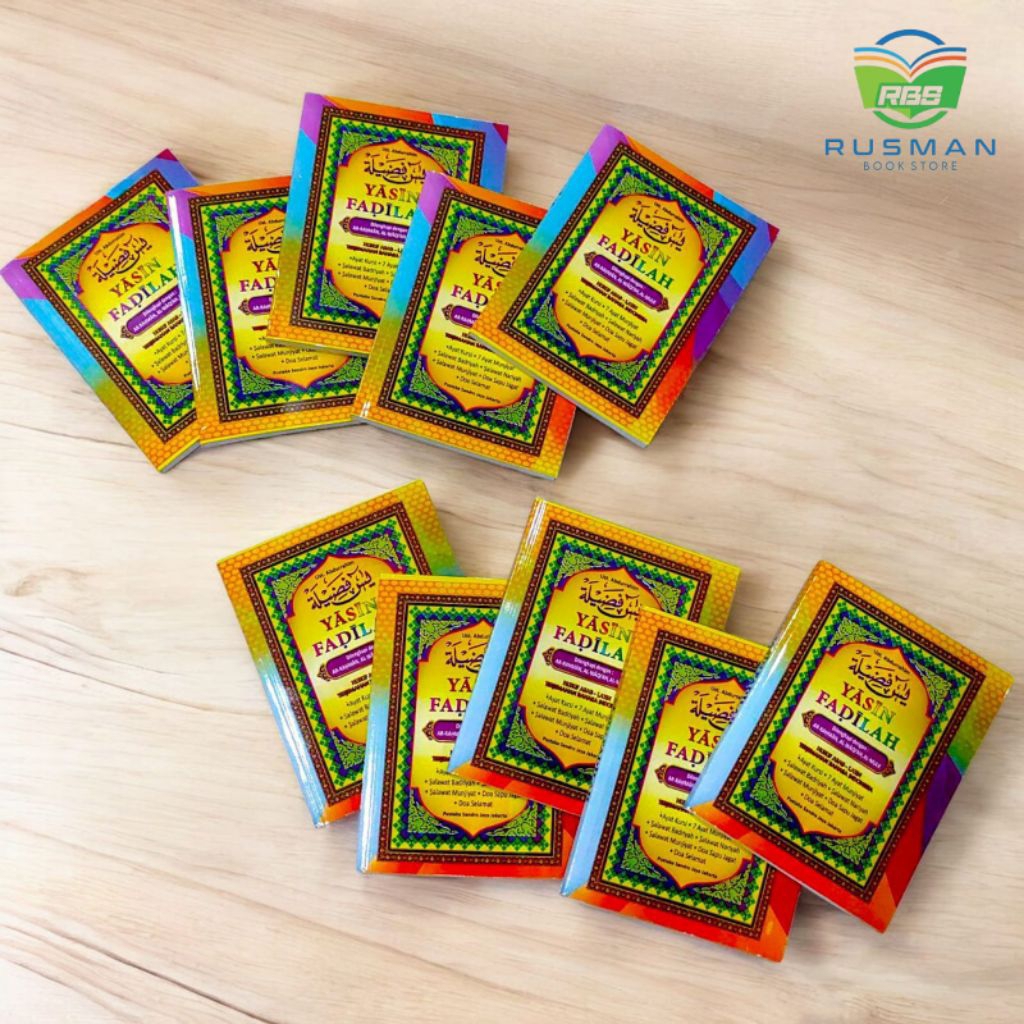 Paket 10 Buku Yasin Fadilah Huruf Arab - Latin Terjemahan Bahasa Indonesia Dilengkapi Ar-Rahman Al-W