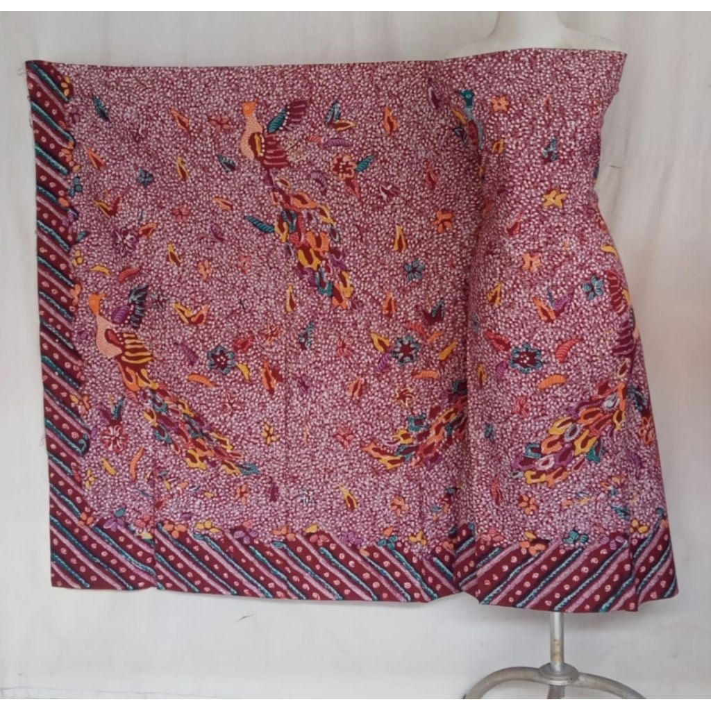 KAIN BATIK TULIS MADURA PREMIUM MERAH MARON