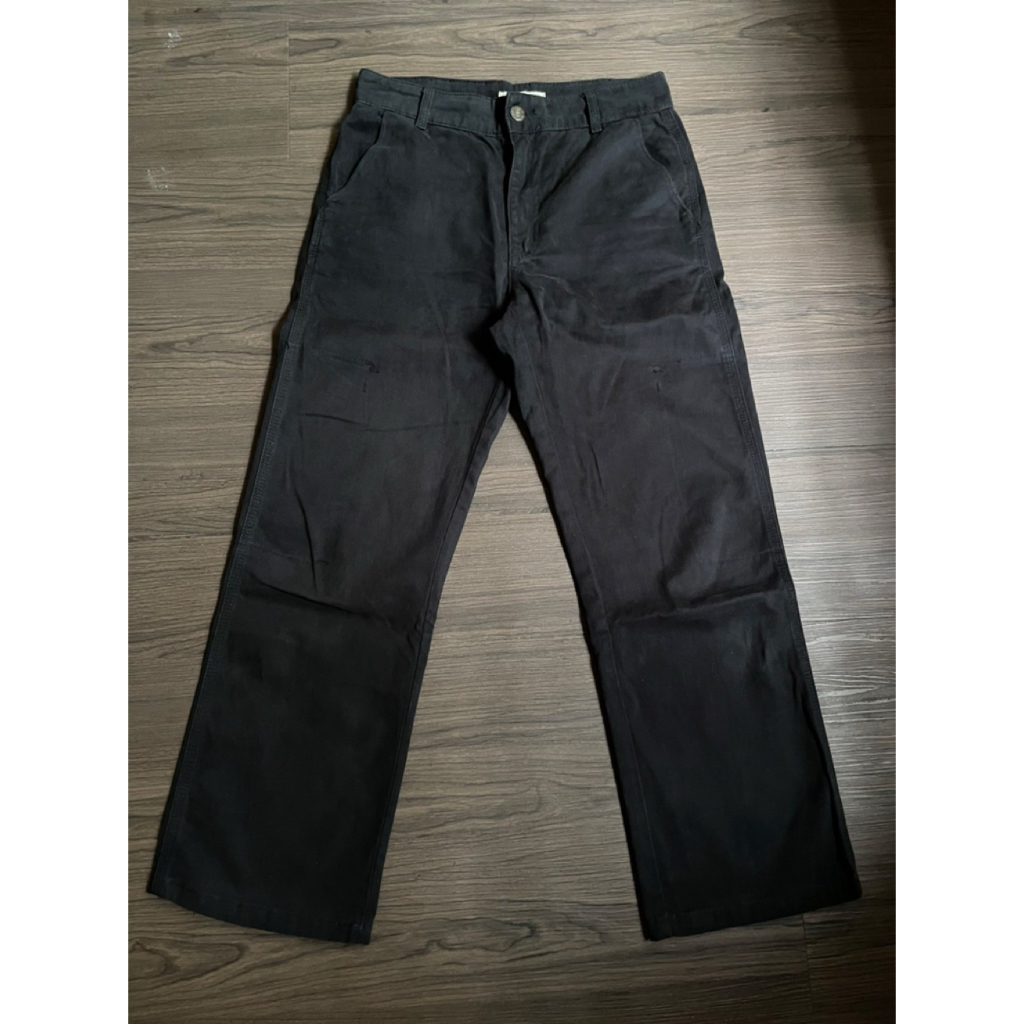 Celana Pull&Bear Loose Ankle Pants Black (28) - Second
