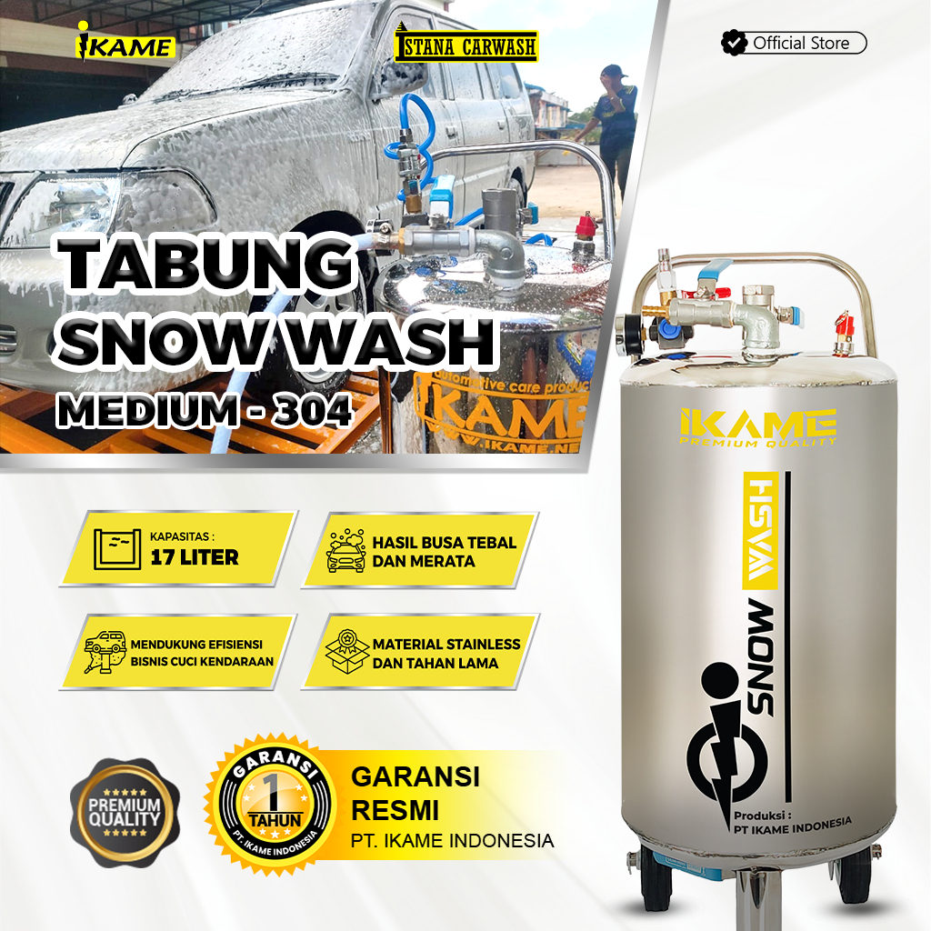 Tabung Snow Wash MEDIUM / Tabung Salju 20 liter 304 IKAME