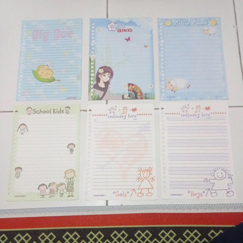 Isi Kertas Binder Harvest Langka dan Jadul