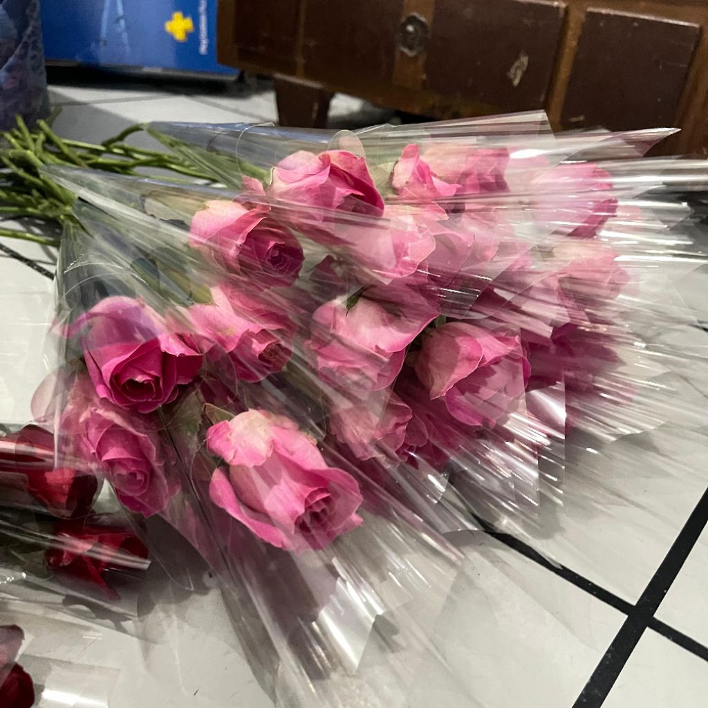 KIRIM INSTAN ❗️❗️❗️Bunga Mawar Pink Candy Satuan. Buket bunga asli fresh flowers milenial florist fo