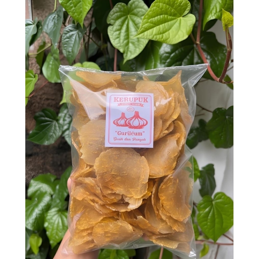 Kerupuk Bawang Gurih Mentah 1 KG | Gurileum | Khas Bandung | Grosir