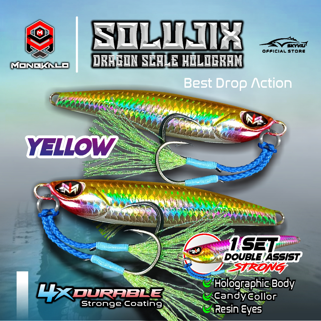 Mongkalo Solujix Sisik-Kecil noGID noMotif Candy 10 Kuning