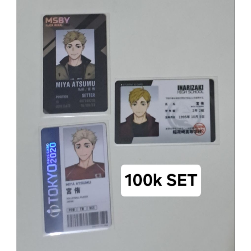 HQ haikyuu FANMERCH fm fa rimumu ri_mumu atsumu miya pc photo card id card