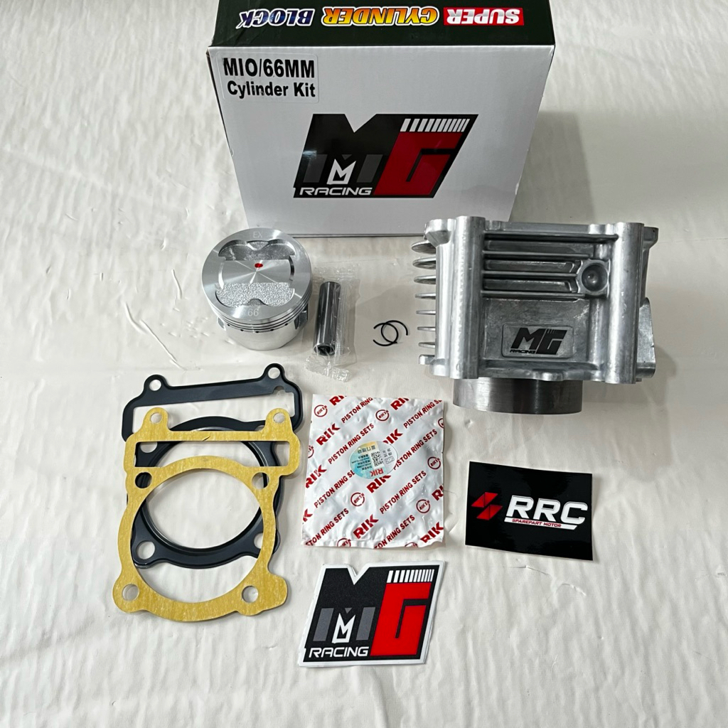 Blok block set mio sporty casting ukuran 66 MG RACING
