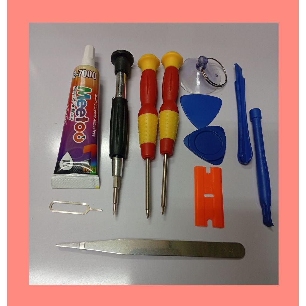 Obeng obeng 10in TOOLS + Obeng +1.5 mm & Lem B7000