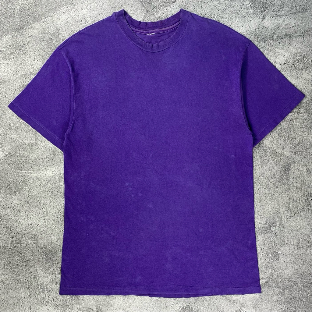 Vintage 90’s Blank tee purple tshirt