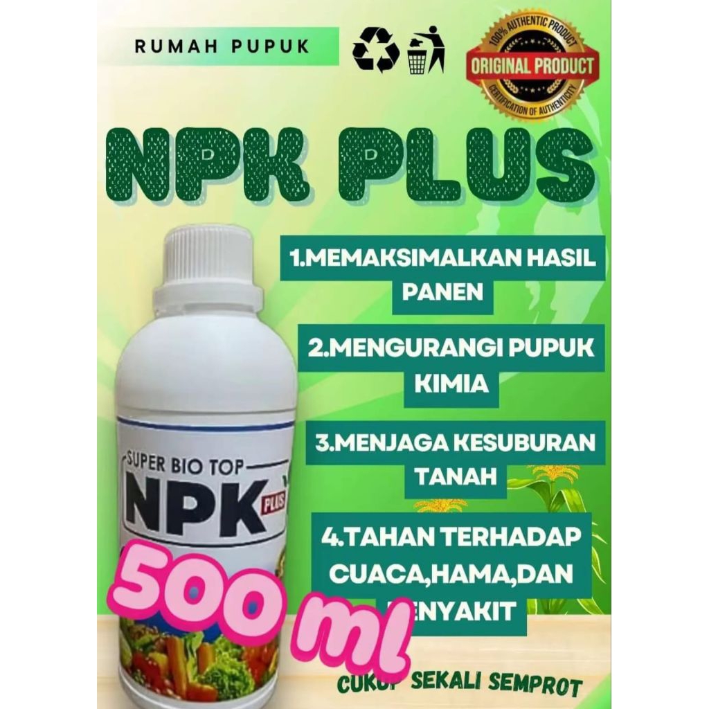 Bio NPK Cair Pupuk Bio NPK Cair Plus Ga3 21% 1 liter