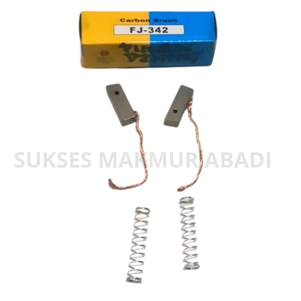 Arang Carbon Brush FJ-342 Cool Starter Dinamo Kipas Radiator Avanza Xenia