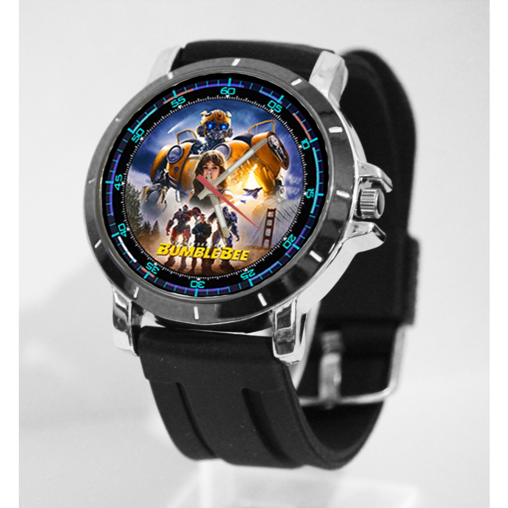 Jam Tangan Custom Tema TRANSFORMER BUMBLEBEE Free Box & Baterai