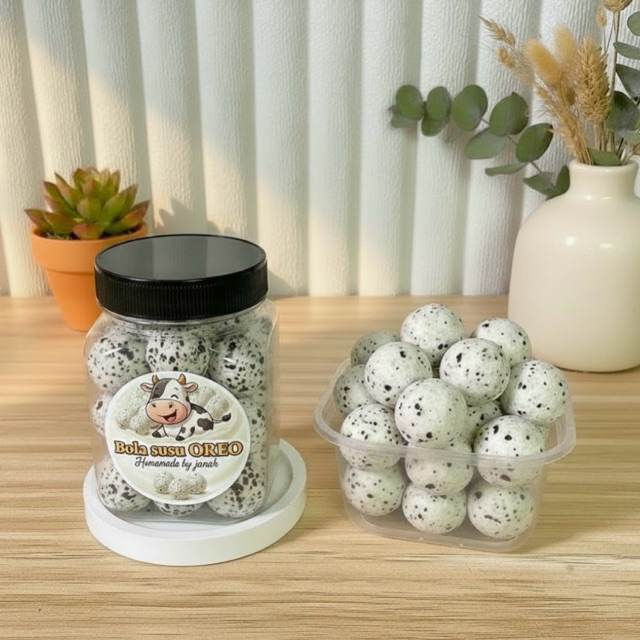 BOLA SUSU OREO| Kemasan toples 200gr