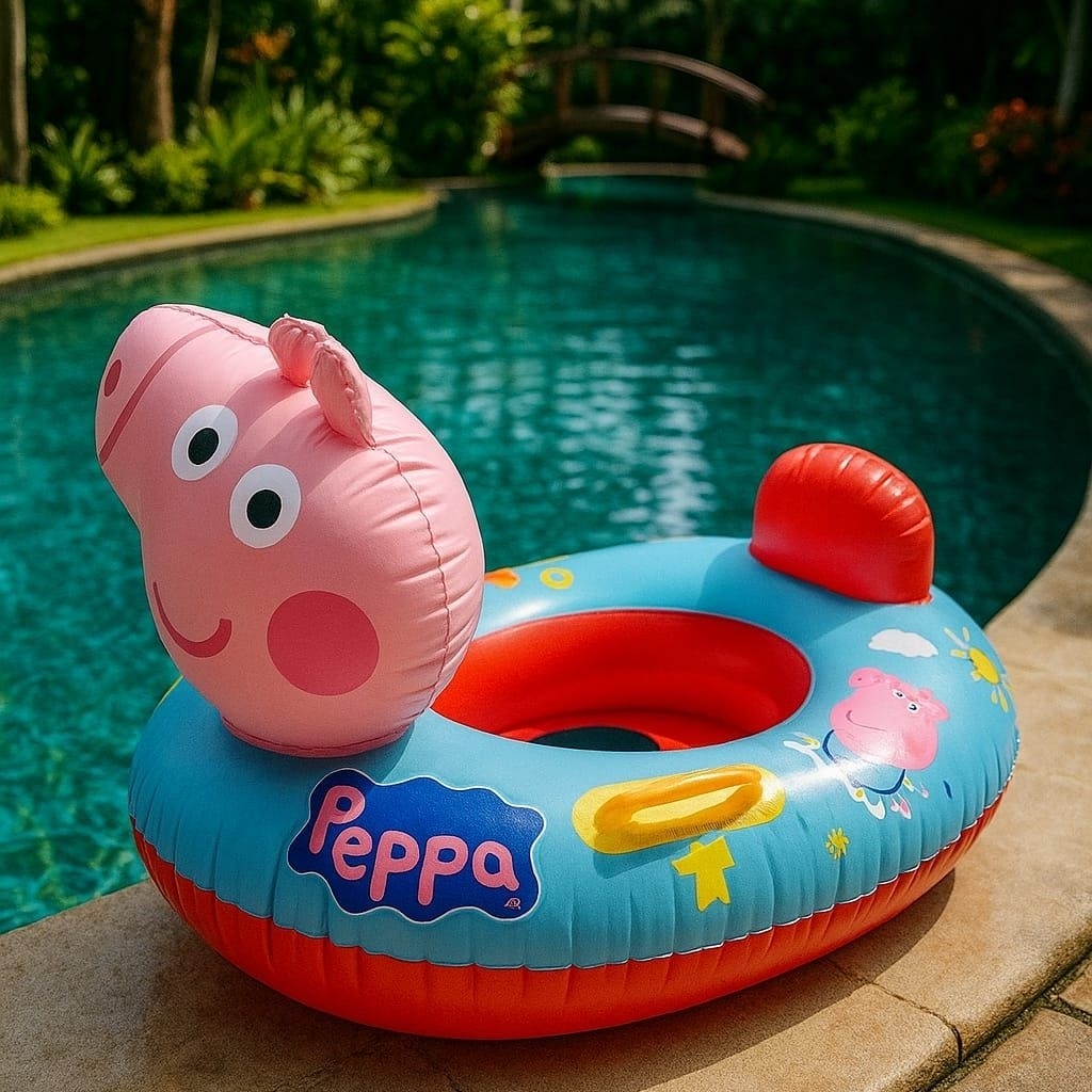 Pelampung Renang Anak Balita Peppa Pig Swimboat Import