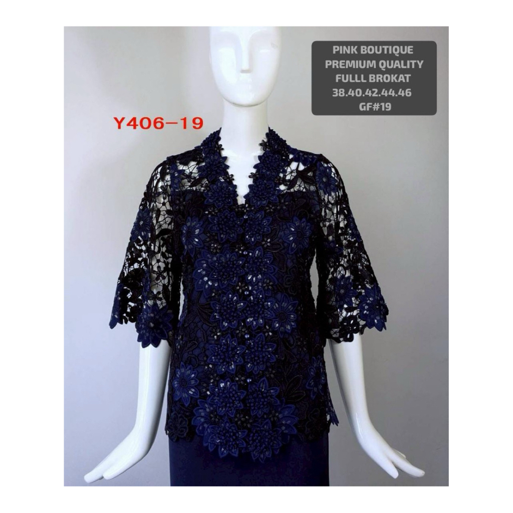 ATASAN BROKAT PINK BOUTIQUE PREMIUM IMPORT BANGKOK